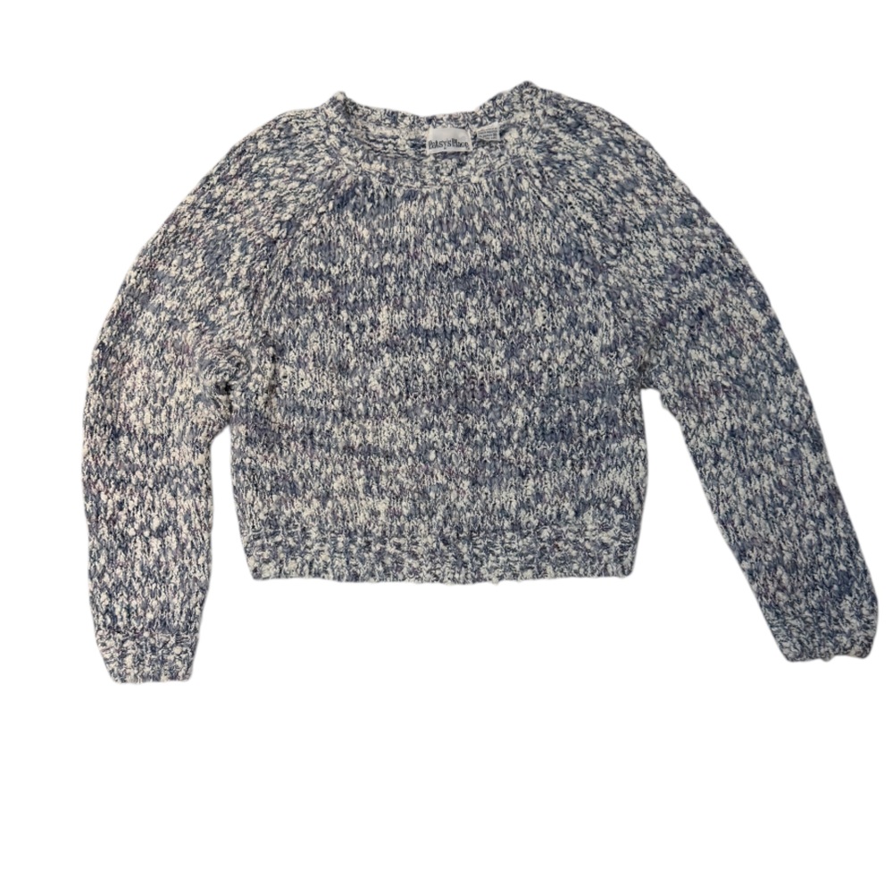 Patsy’s Place Womens Blue & Knit Sweater – Size M